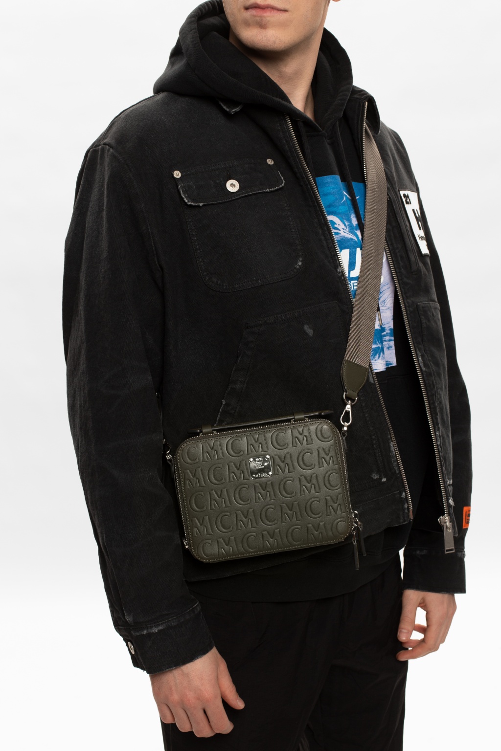 Mcm side bag online mens